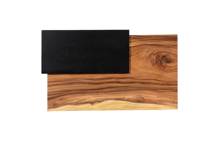 Victorre Coffee Table With Black Shelf