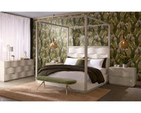 Hoyos Topaz Beige Canopy King Bed