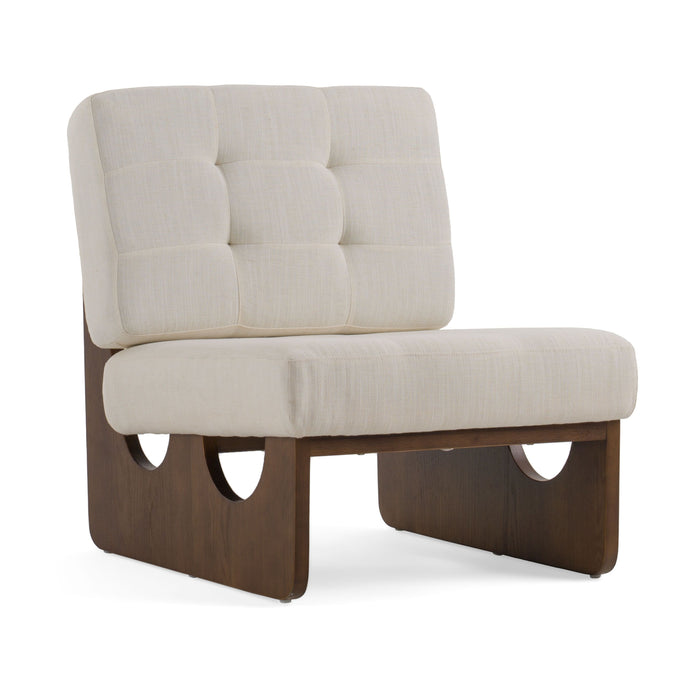 Rosanne Contemporary Off White Accent Chair