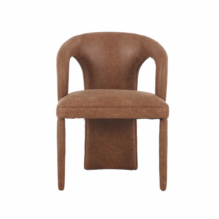 Omi Cognac Leather Dining Chair
