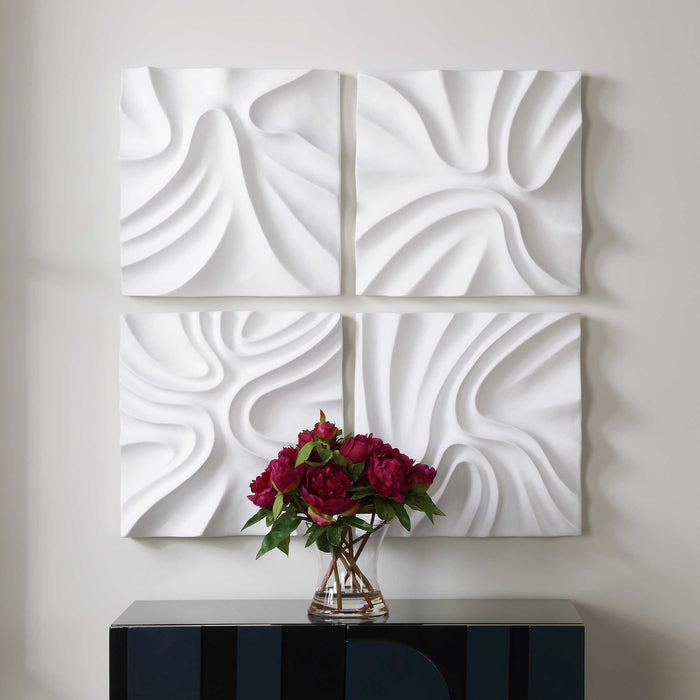 Winter White Wall Art (Set of 4)