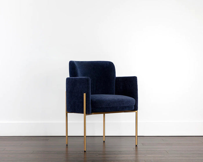 Richie Dining Armchair - Antique Brass (Set of 6)