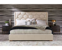 Alisha Taupe King Bed