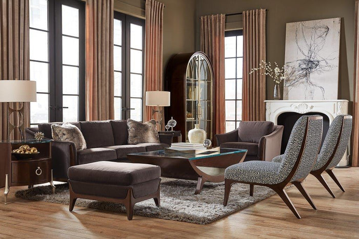 Hudson Elegant Brown Accent Chair