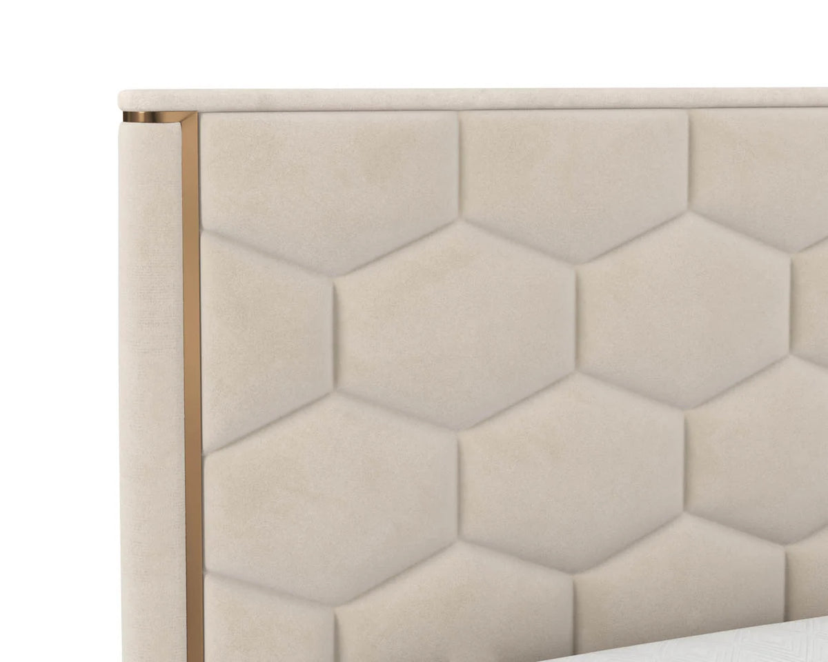 Alisha Taupe King Bed