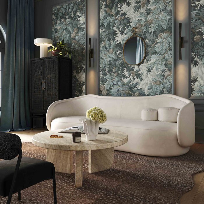 Libby Cream Velvet Sofa - Luxury Living Collection