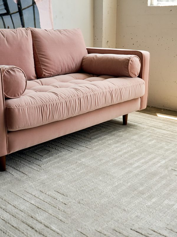 Cleo Modern Ivory Geometric Patterned Area Rug - Elegance Collection