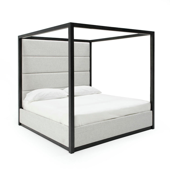 Pentra Contemporary Canopy Grey Bed