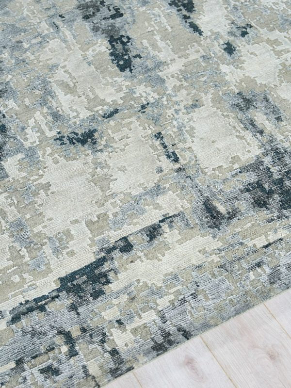 Ella Modern Grey/Charcoal Luxury Area Rug - Elegance Collection