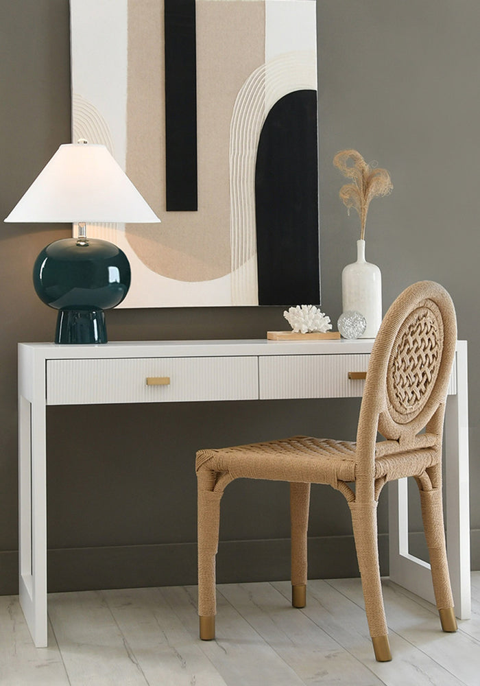 Colette Wrapped Rope & Gold Dining Chair