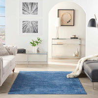 Ainslee Indoor/Outdoor Navy Blue Area Rug - Elegance Collection