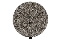 Cosmic Medium Antique Silver Cast Root Disk With Stand