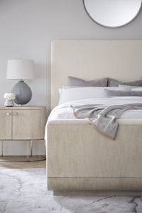 Reyeh Light Wood Modern Oval Nightstand