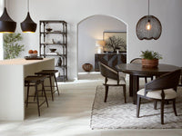 Nolita Black Round Dining Table w/1-20in Leaf