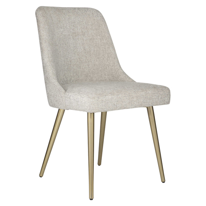 Wellington Taupe & Brushed Gold Dining Chair