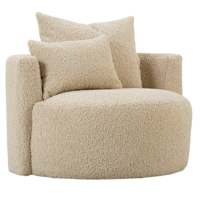 Jaxtyn Boucle Swivel Accent Chair