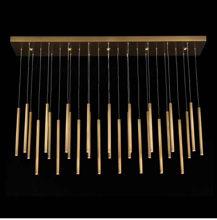 Vexo Thirty-Five Light Brass Chandelier