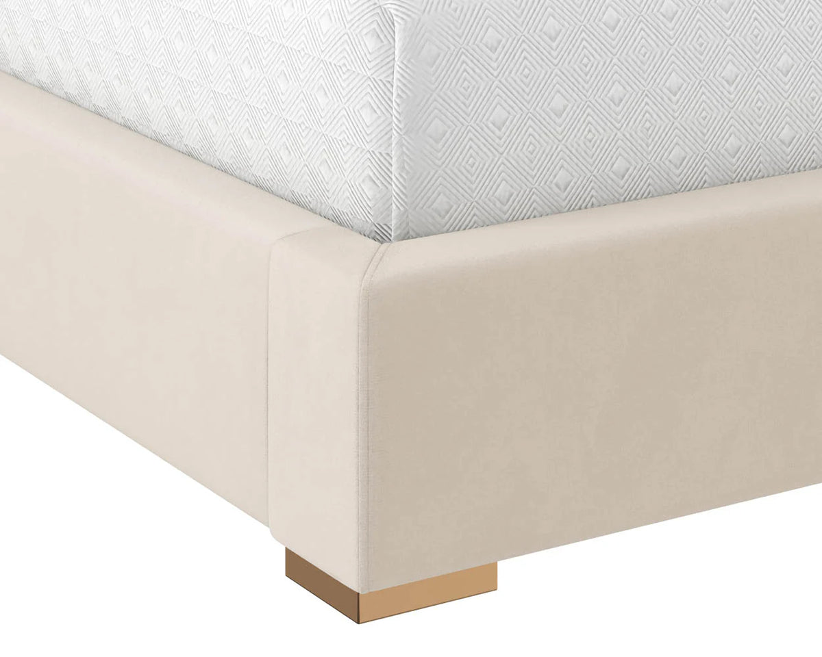 Alisha Taupe King Bed