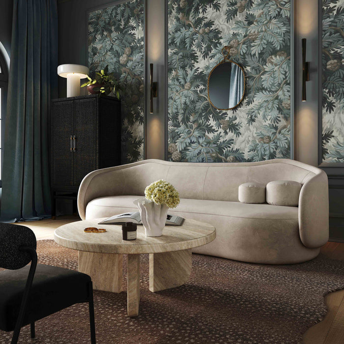 Libby Taupe Velvet Sofa - Luxury Living Collection
