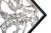 Wyn Revolving Silver Leaf Cast Root Sculpture