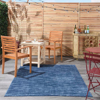 Ainslee Indoor/Outdoor Navy Blue Area Rug - Elegance Collection