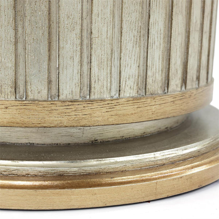 Alldonna 60.25”Contemporary Gold Round Dining Table
