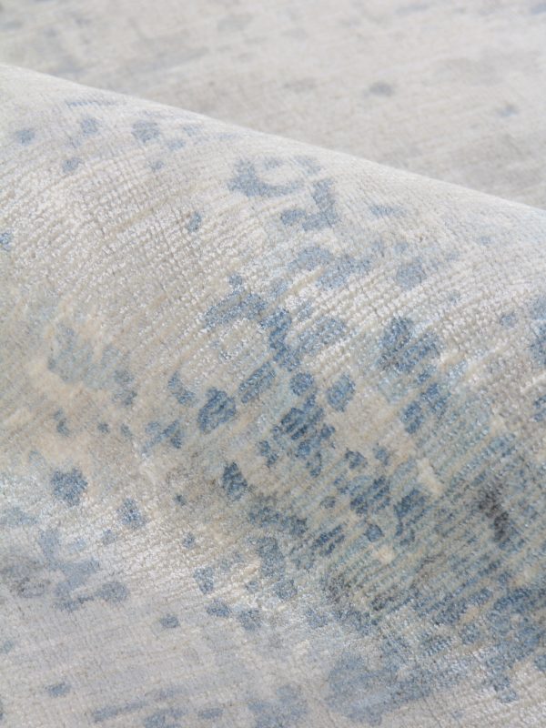 Rue Modern Silver/Blue Area Rug - Elegance Collection