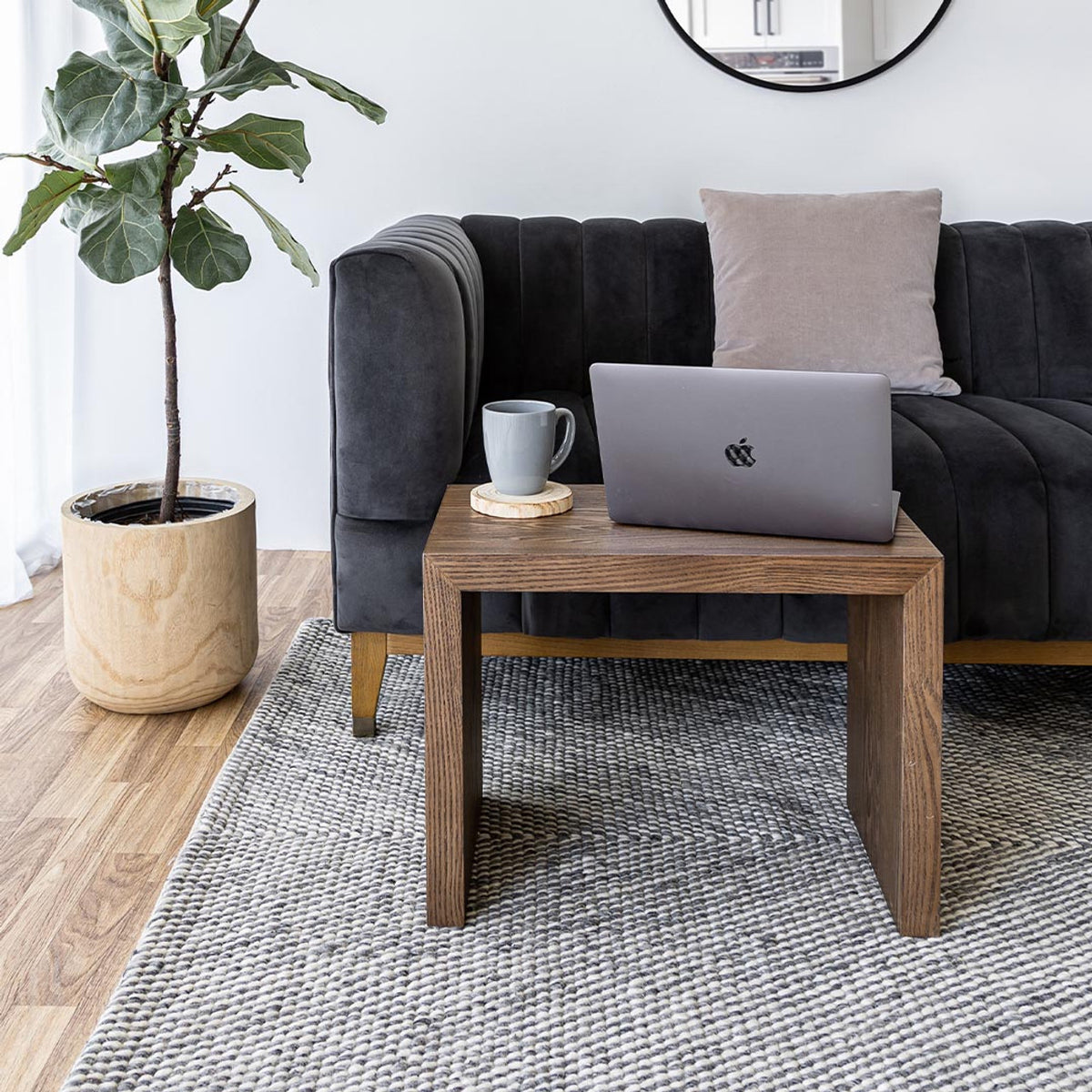 Eli Dark Oak Wood End Table