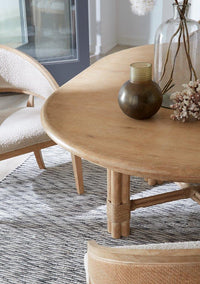 Nolita Natural Round Dining Table w/1-20in Leaf