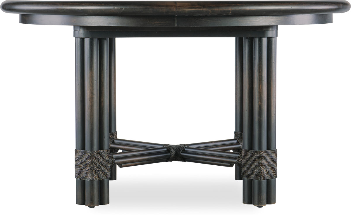 Nolita Black Round Dining Table w/1-20in Leaf