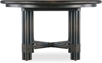 Nolita Black Round Dining Table w/1-20in Leaf