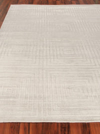Cleo Modern Ivory Box Patterned Area Rug - Elegance Collection