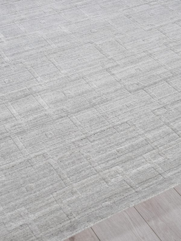 Cleo Modern Light Silver Area Rug - Elegance Collection