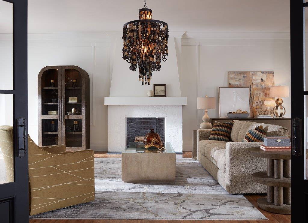 Reyeh Dark Wood Modern Display Cabinet