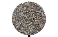 Cosmic Medium Antique Silver Cast Root Disk With Stand