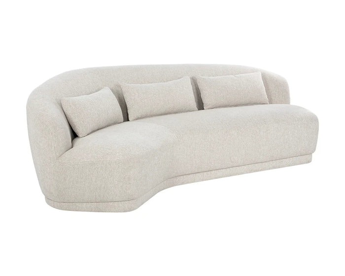 Soraya 99" Dove Cream Sofa