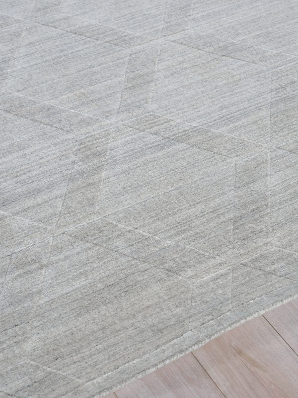 Cleo Modern High/Low Light Silver Area Rug - Elegance Collection