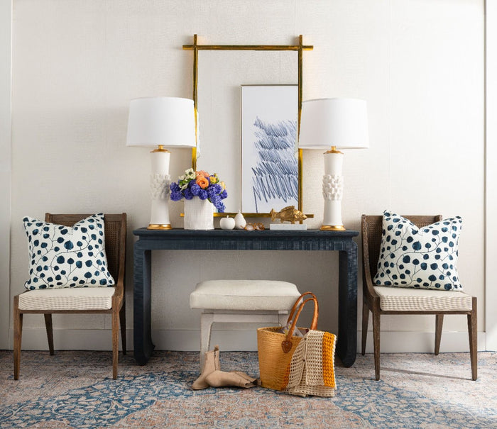Vani 52" Storm Blue Console Table
