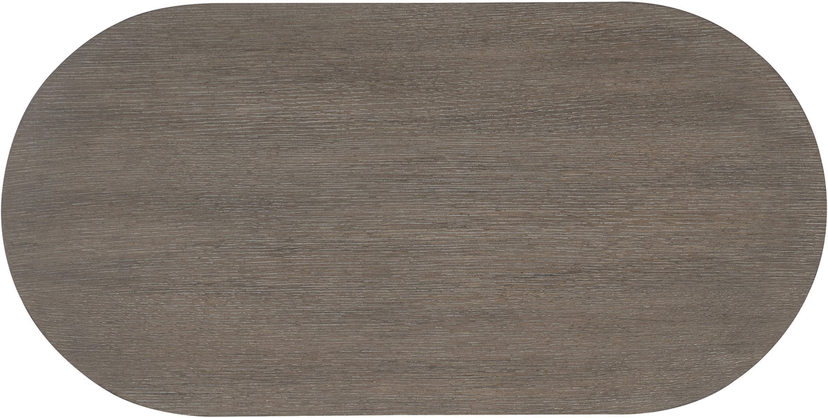 Reyeh Dark Wood Modern Oval Nightstand