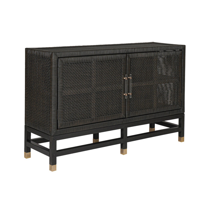 Arimo Charcoal Woven Rattan Buffet