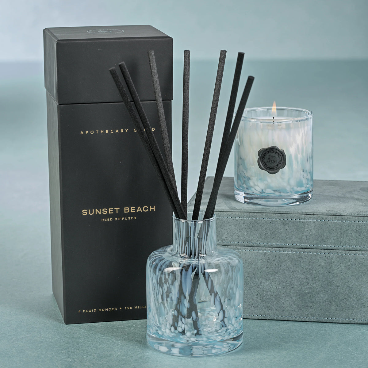 Opal Diffuser in Gift Box - Blue/Sunset Beach (Set of 4)
