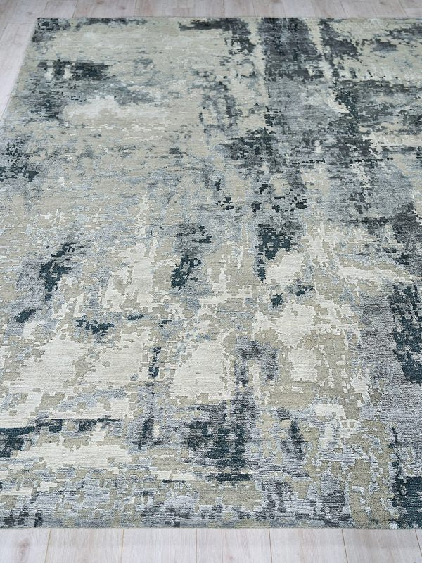 Ella Modern Grey/Charcoal Luxury Area Rug - Elegance Collection