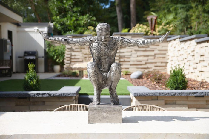 Balance Arms Sculpture Aluminum (2 Sizes Available)