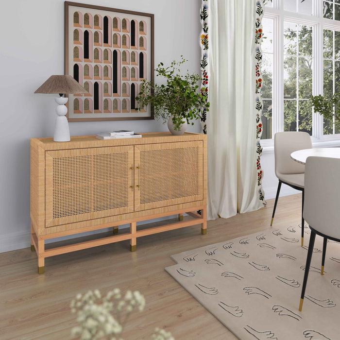 Arimo Natural Woven Rattan Buffet