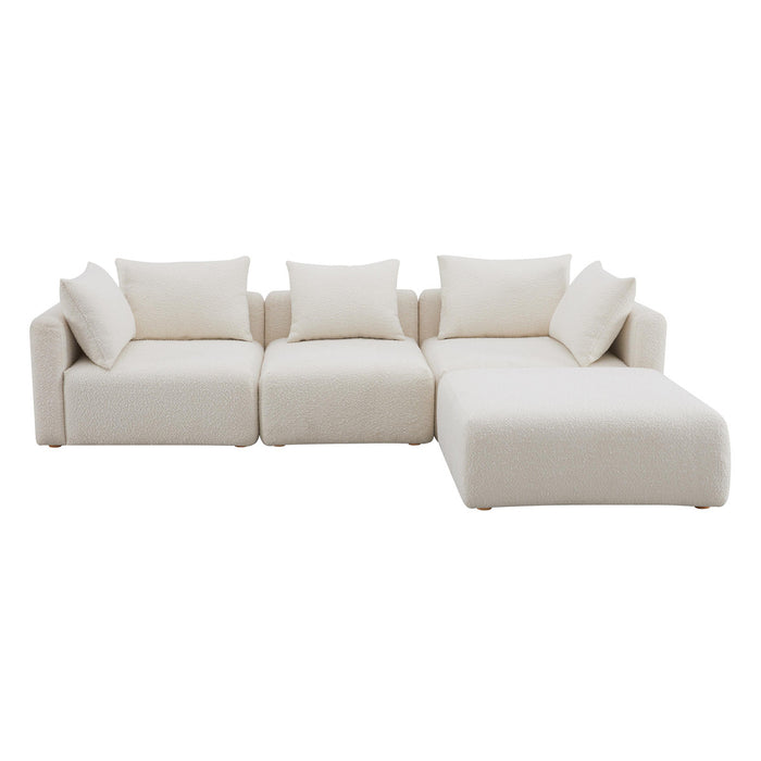 Karsyn Boucle 4-Piece Modular Sectional