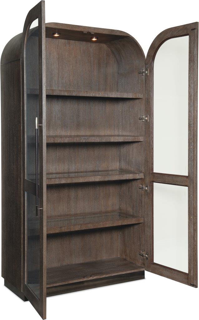 Reyeh Dark Wood Modern Display Cabinet