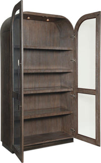 Reyeh Dark Wood Modern Display Cabinet