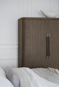 Reyeh Modern Bedroom Wardrobe - Dark Wood