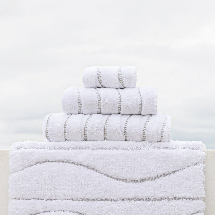 Opera White Luxury Bath Towels