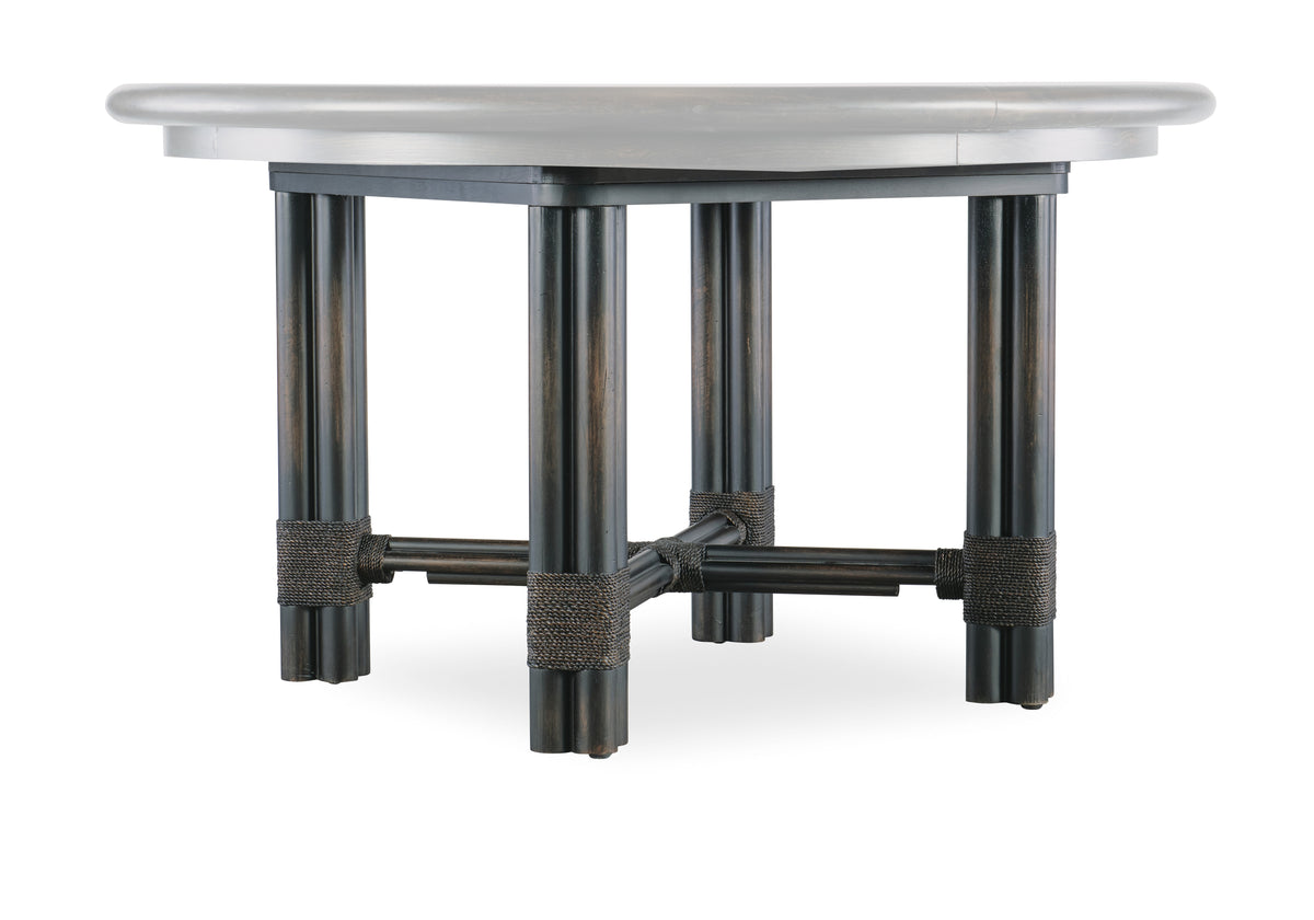 Nolita Black Round Dining Table w/1-20in Leaf
